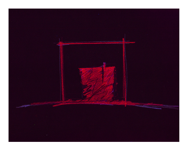 Shelter, Color pencil on paper